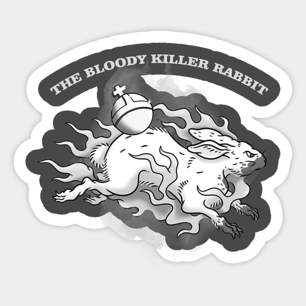 The Bloody Killer Rabbit 2 Sticker by sanantaretro